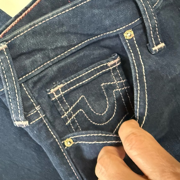 True Religion Women’s Flare Bootcut Jeans Dark Denim $179 Retail - Picture 6 of 16